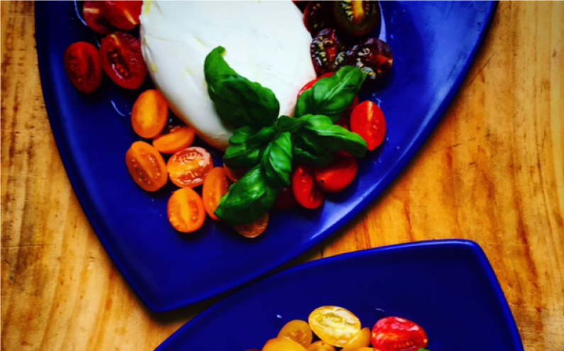 buratta salad, lidijas kitchen