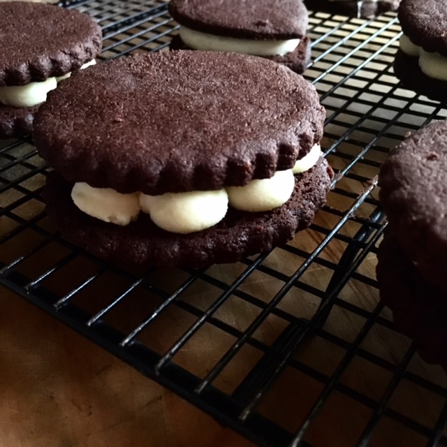 homemade Oreo cookie
