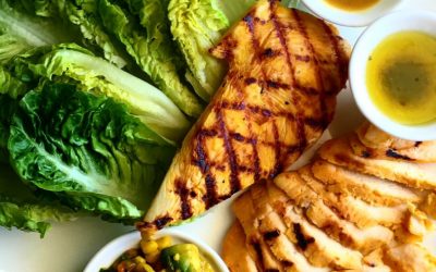 Mango season has begun – Grilled mango chicken and sweet corn salsa